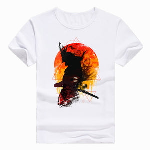 Japan Samurai Warrior Short sleeve T-shirt