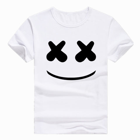 Marshmello Face Short sleeve  T-shirt